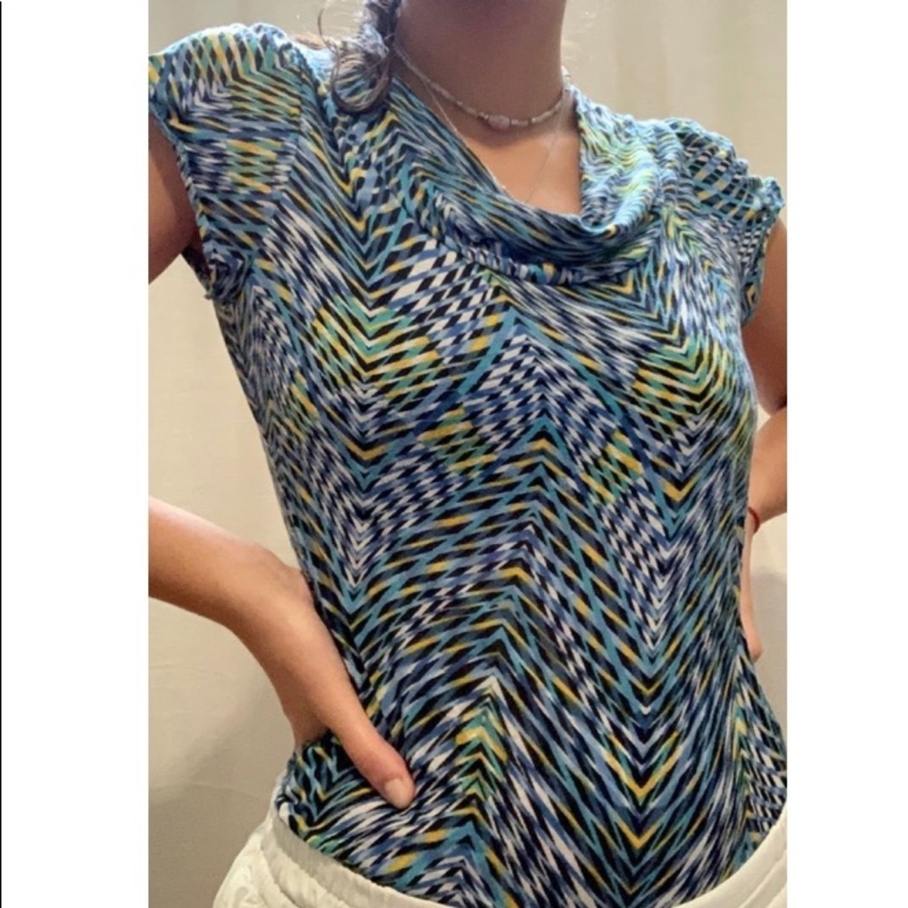 Colorful Blue Evening Shirt